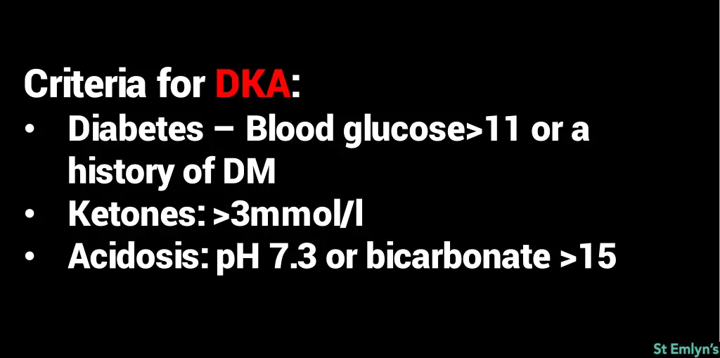 criteria for dka diabetes blood glucose