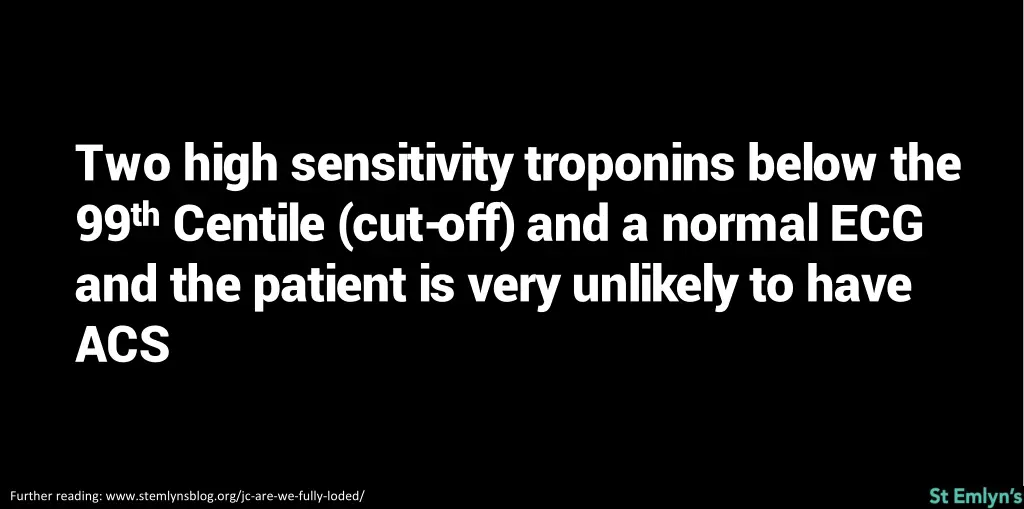 two high sensitivity troponins below
