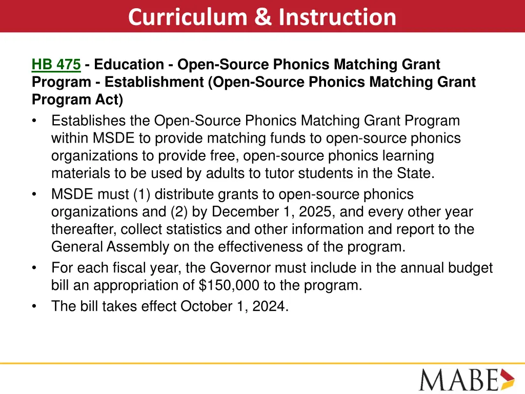 curriculum instruction