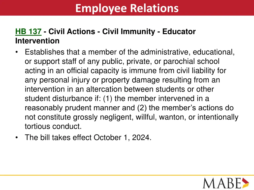 employee relations