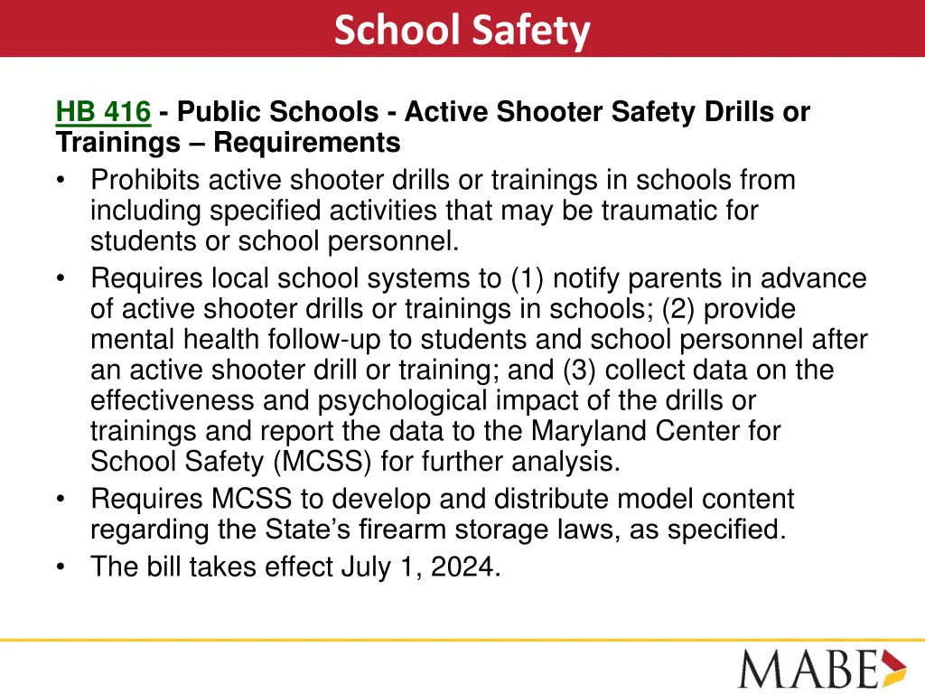 school safety