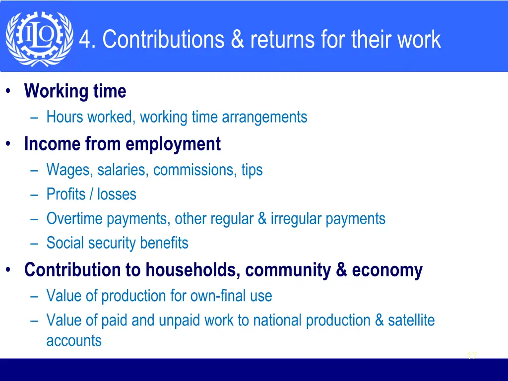 4 contributions returns for their work