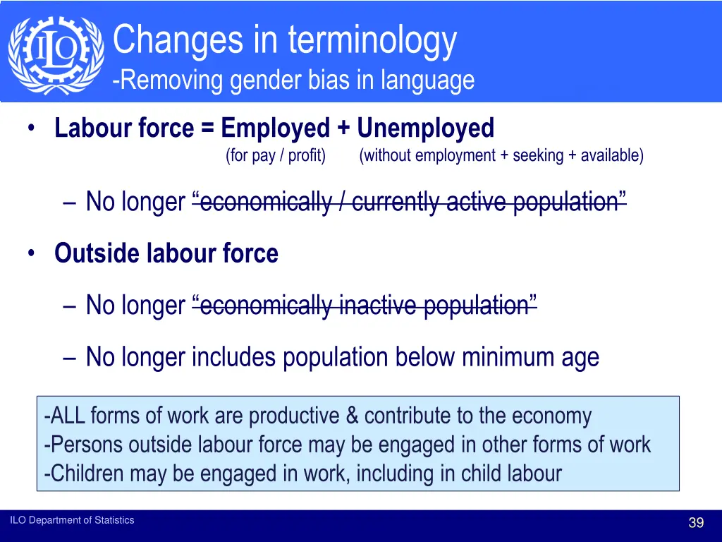 changes in terminology removing gender bias