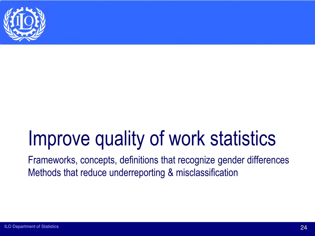 improve quality of work statistics