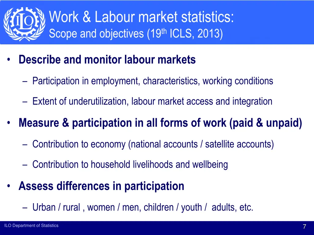 work labour market statistics scope