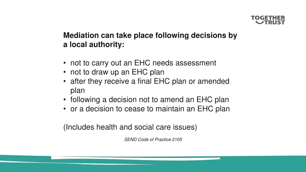 mediation can take place following decisions