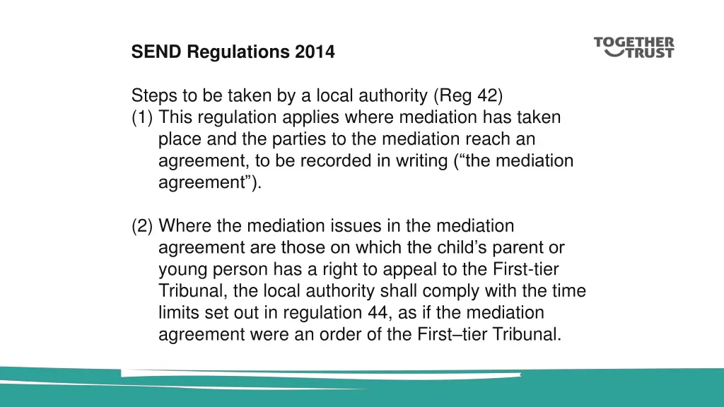 send regulations 2014