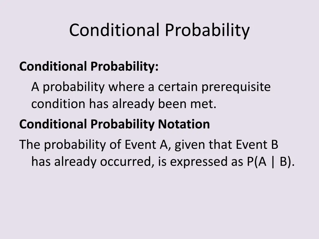 conditional probability 1