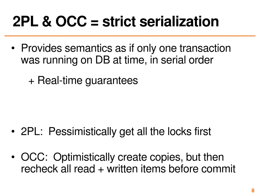 2pl occ strict serialization