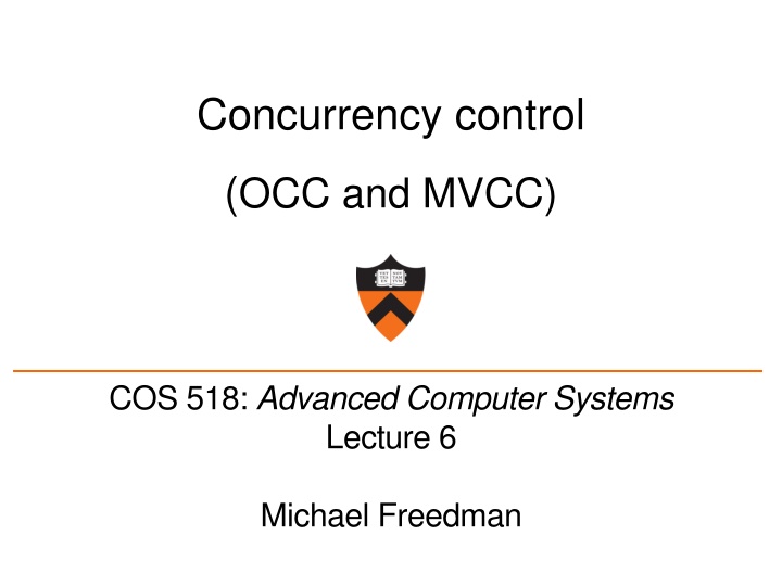 concurrency control