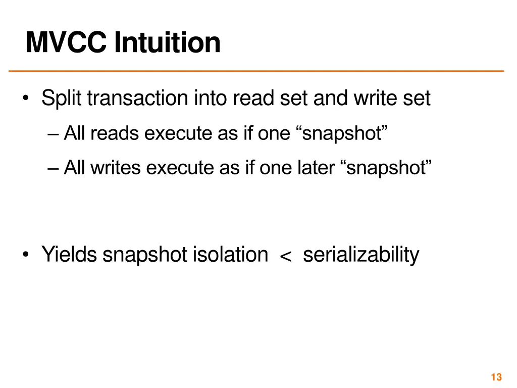 mvcc intuition