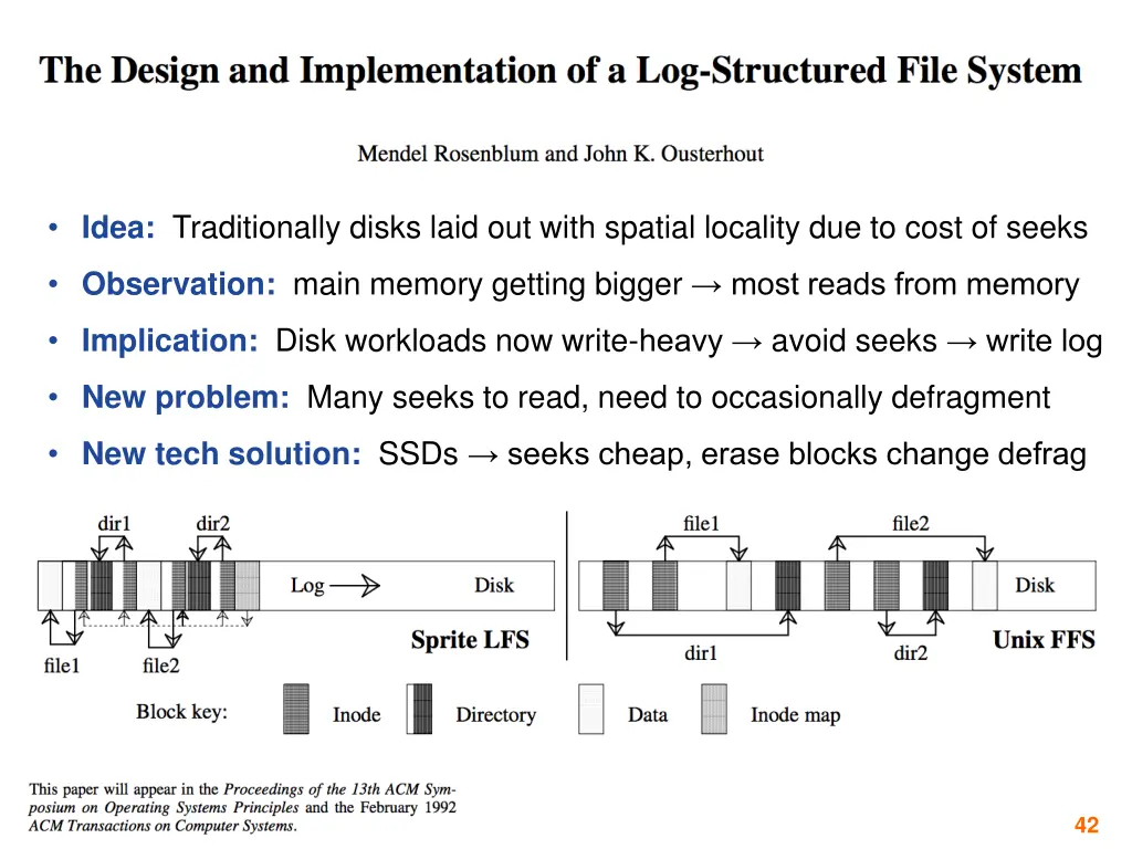 idea traditionally disks laid out with spatial
