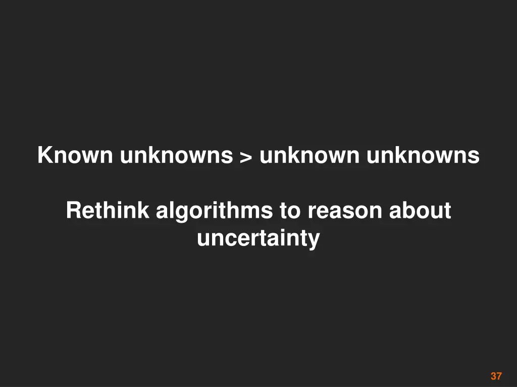 known unknowns unknown unknowns