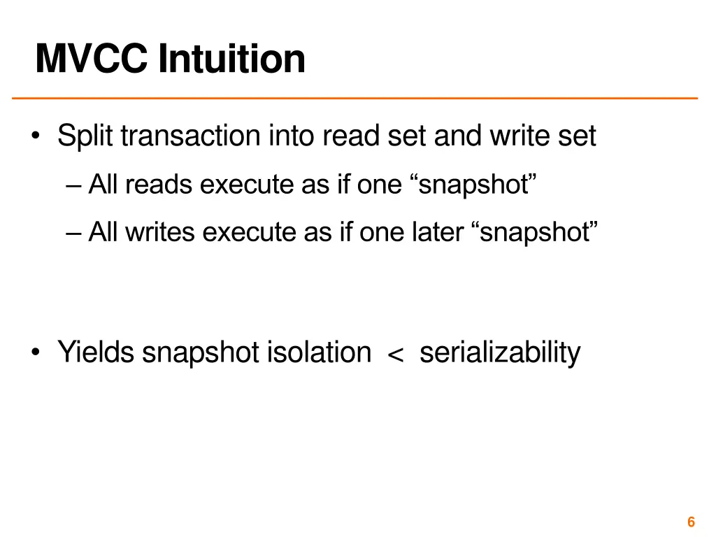 mvcc intuition