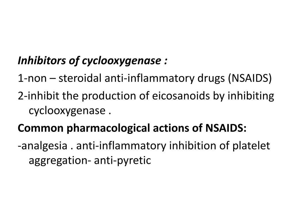 inhibitors of cyclooxygenase 1 non steroidal anti