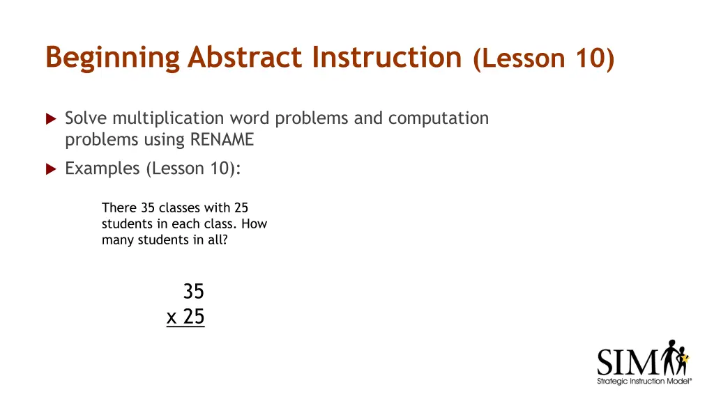 beginning abstract instruction lesson 10