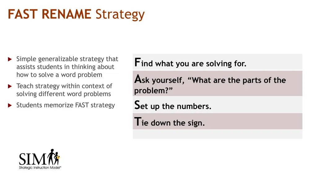 fast rename strategy