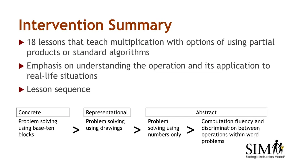 intervention summary