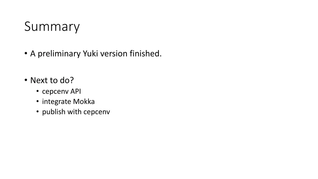 summary