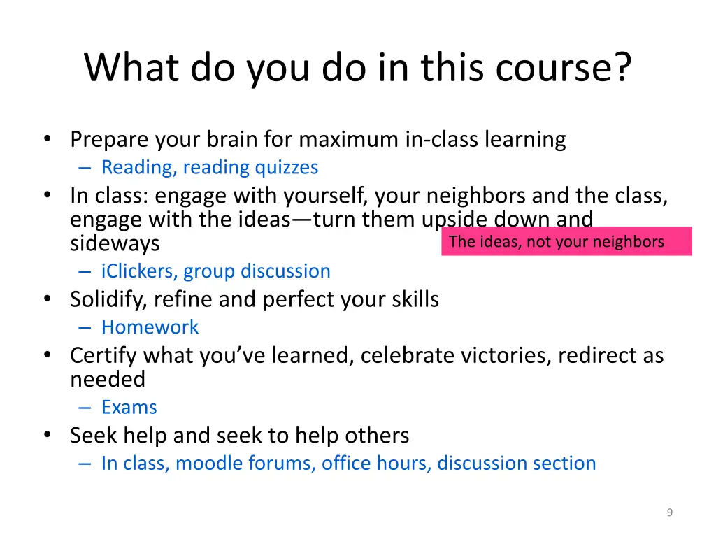what do you do in this course