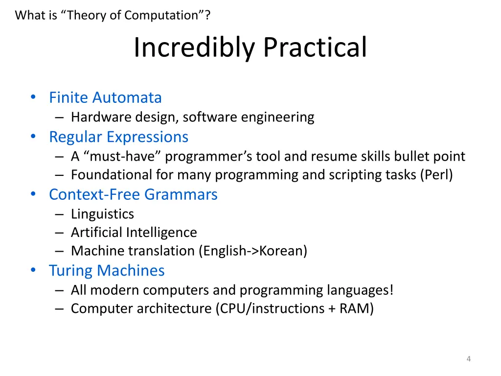 what is theory of computation 1