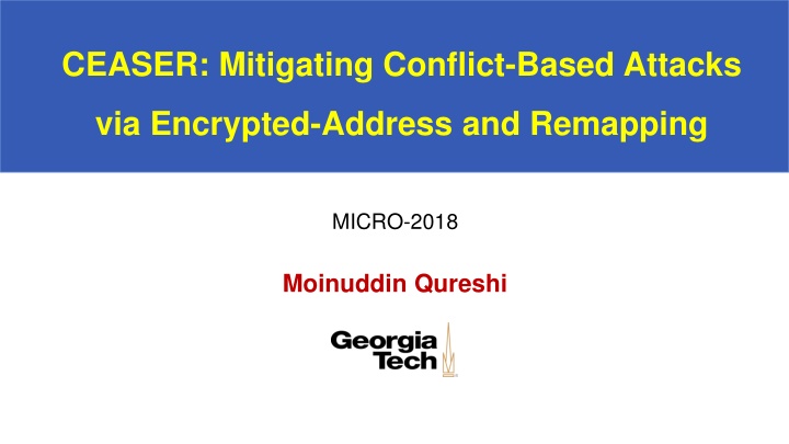 ceaser mitigating conflict based attacks