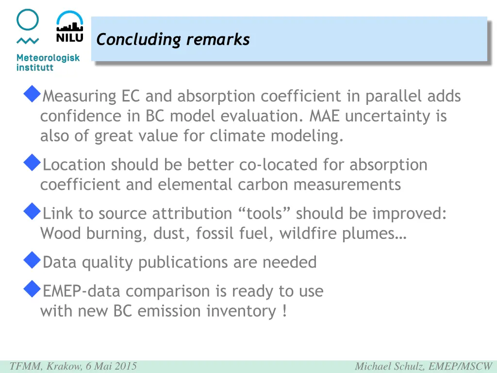 concluding remarks