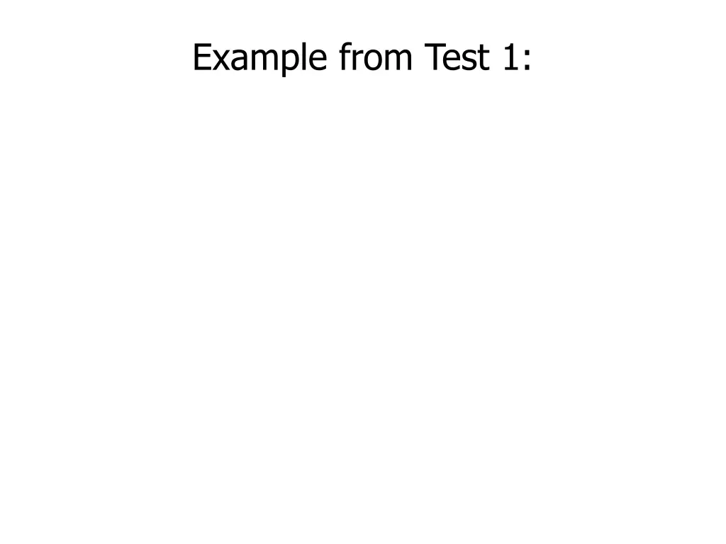 example from test 1