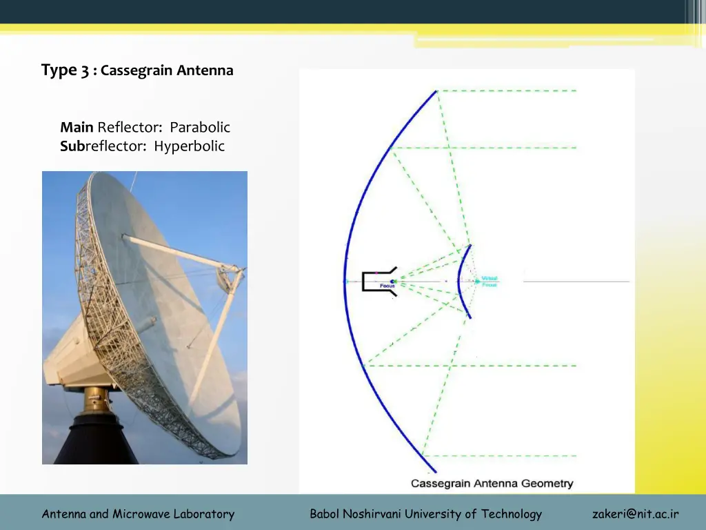 type 3 cassegrain antenna