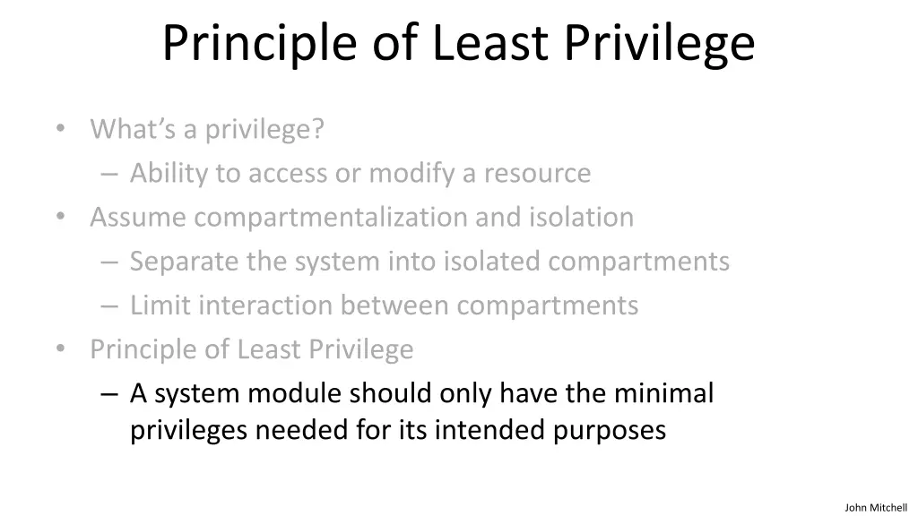 principle of least privilege 2