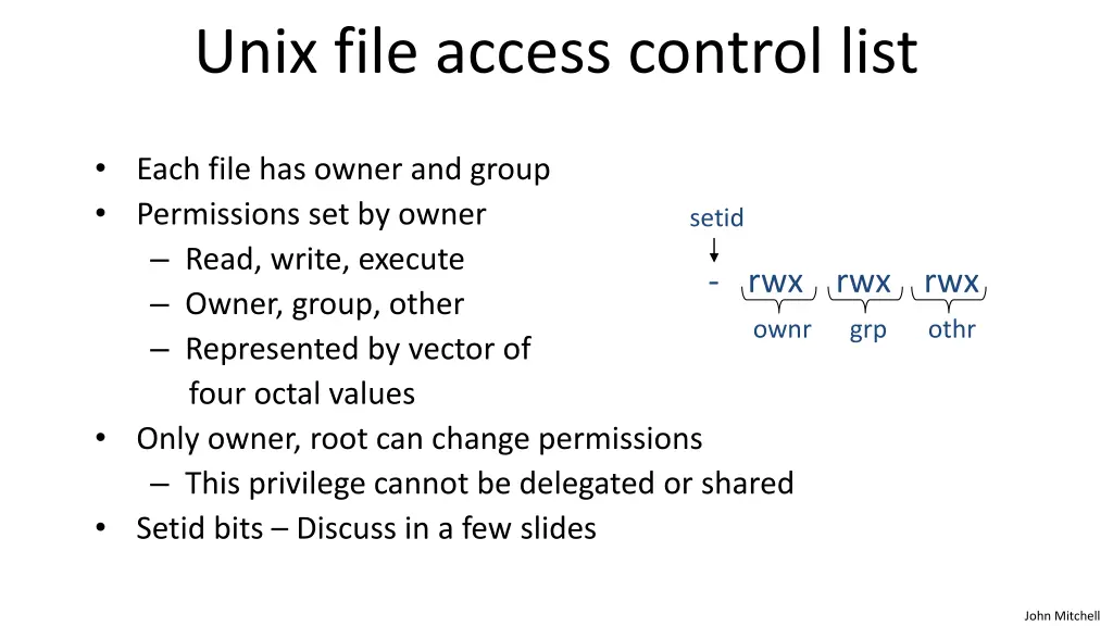 unix file access control list