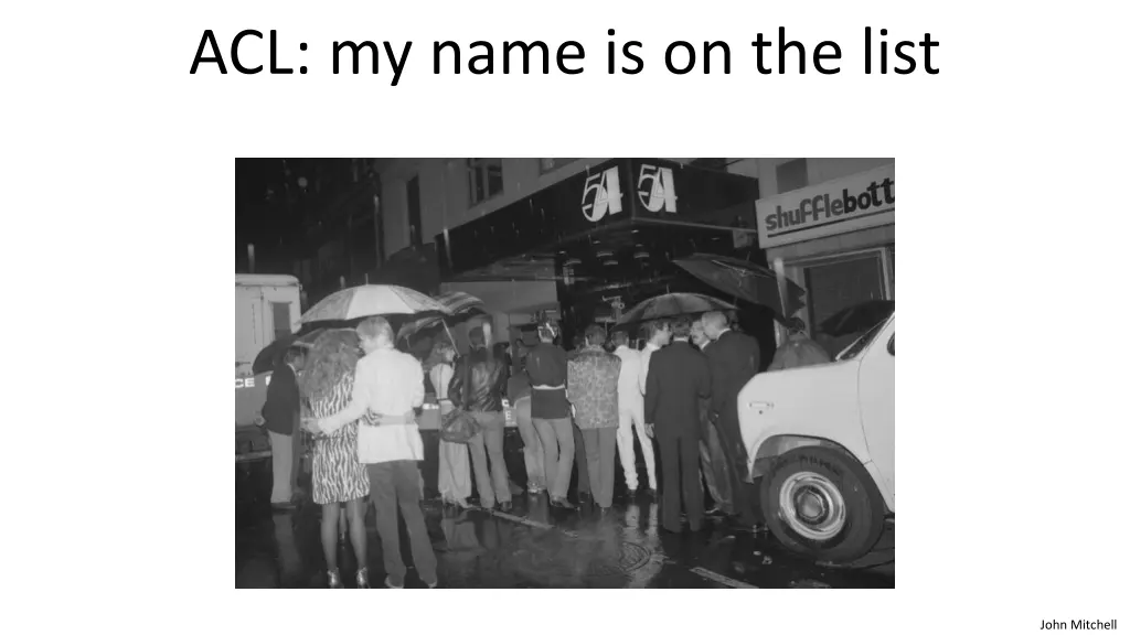 acl my name is on the list