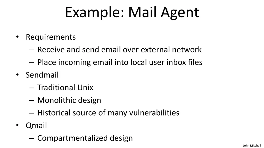 example mail agent