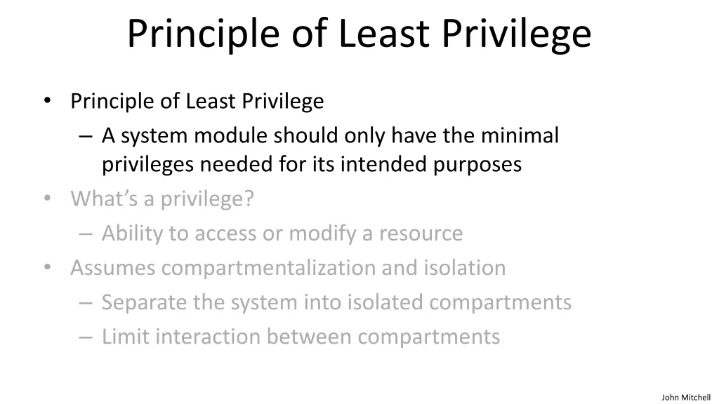 principle of least privilege 1