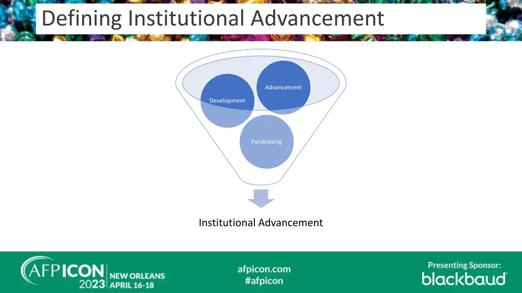 defining institutional advancement