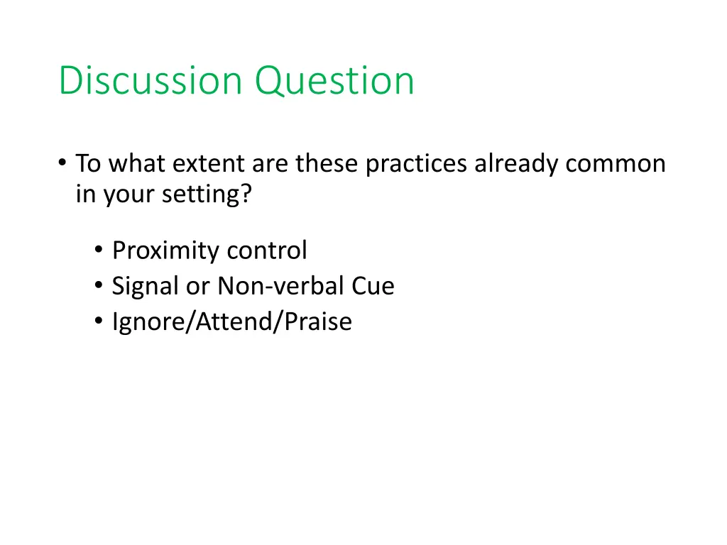 discussion question 1