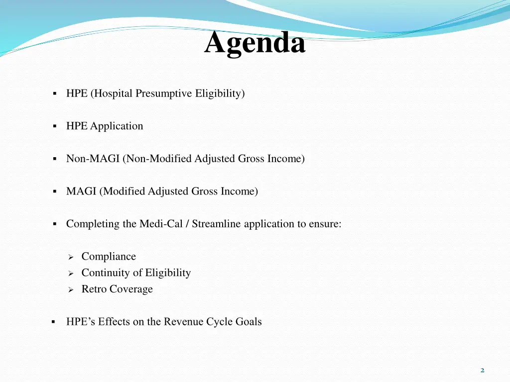 agenda