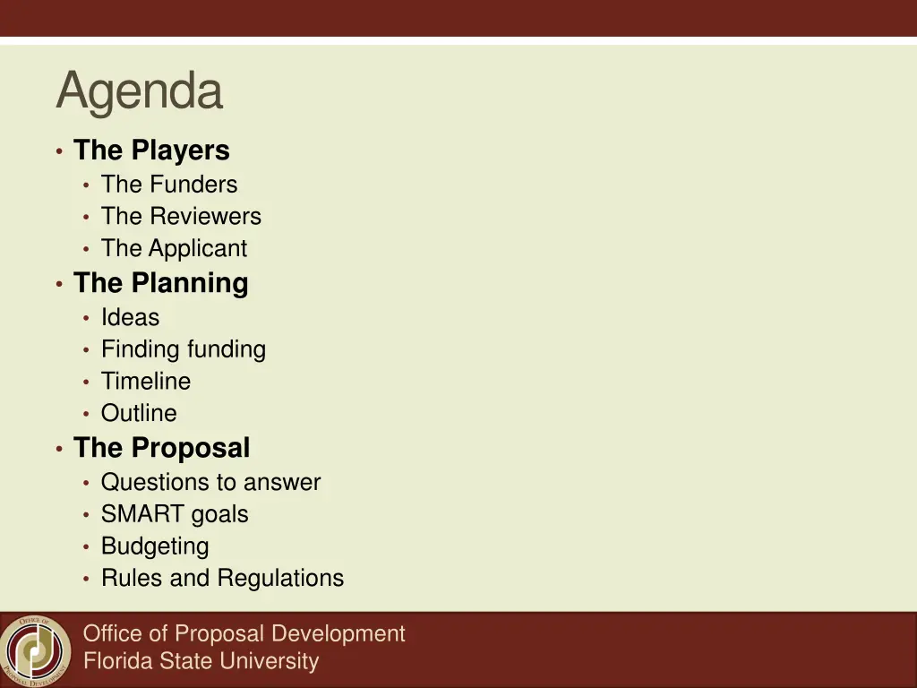 agenda