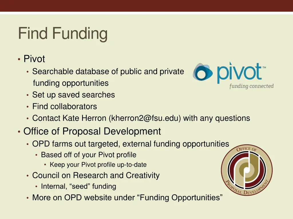find funding