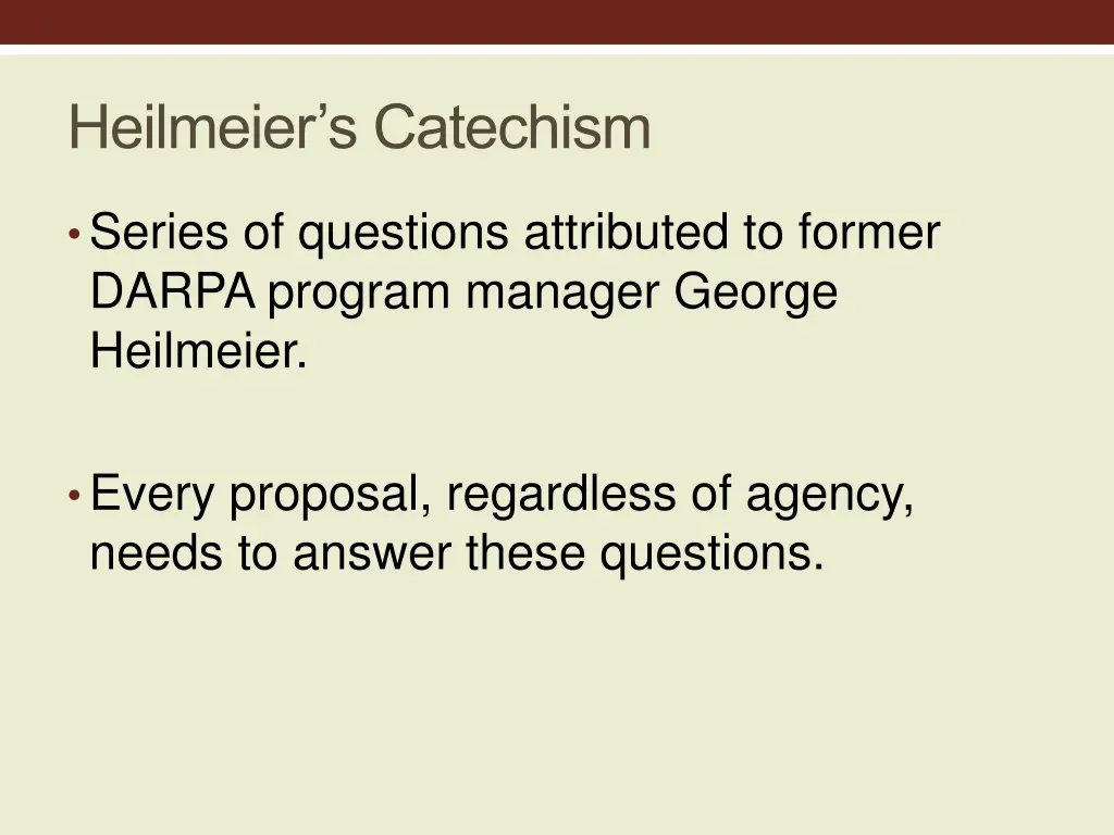 heilmeier s catechism