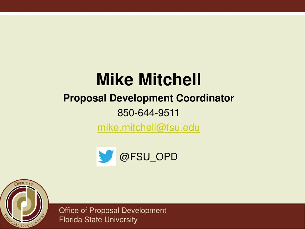 mike mitchell proposal development coordinator