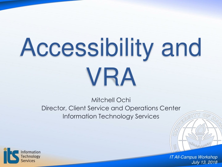 accessibility and vra