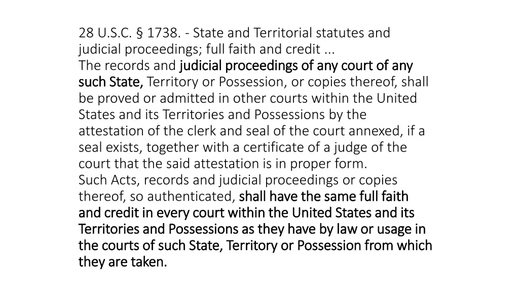 28 u s c 1738 state and territorial statutes