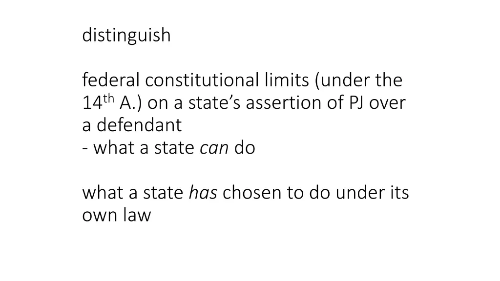 distinguish