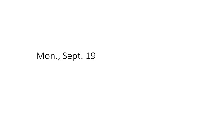 mon sept 19