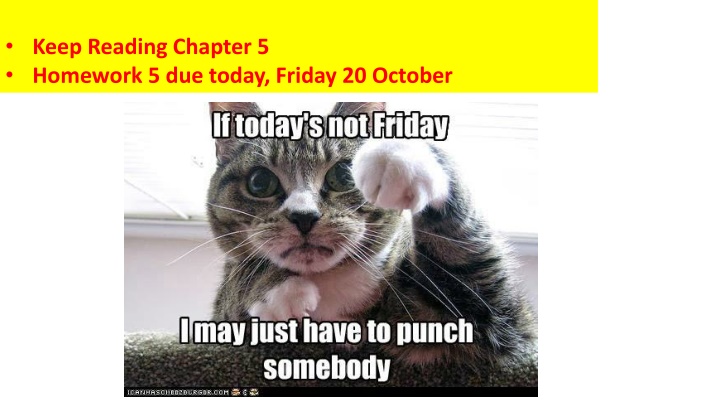 keep reading chapter 5 homework 5 due today