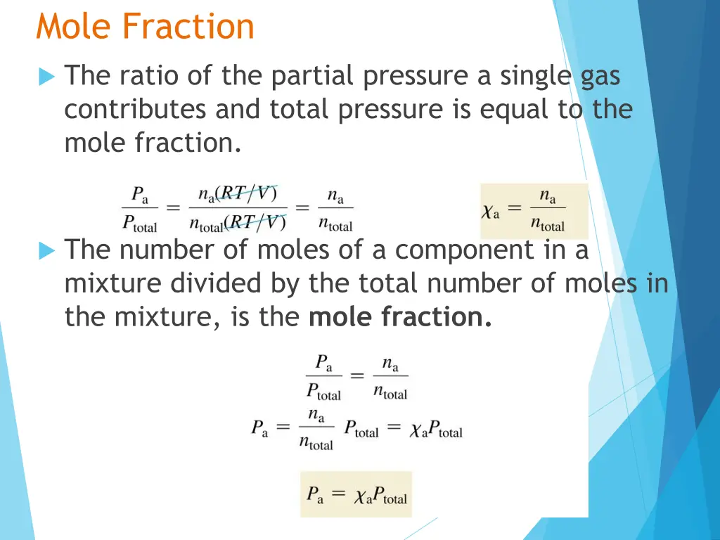mole fraction