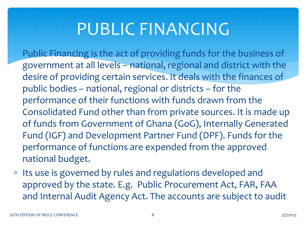 public financing
