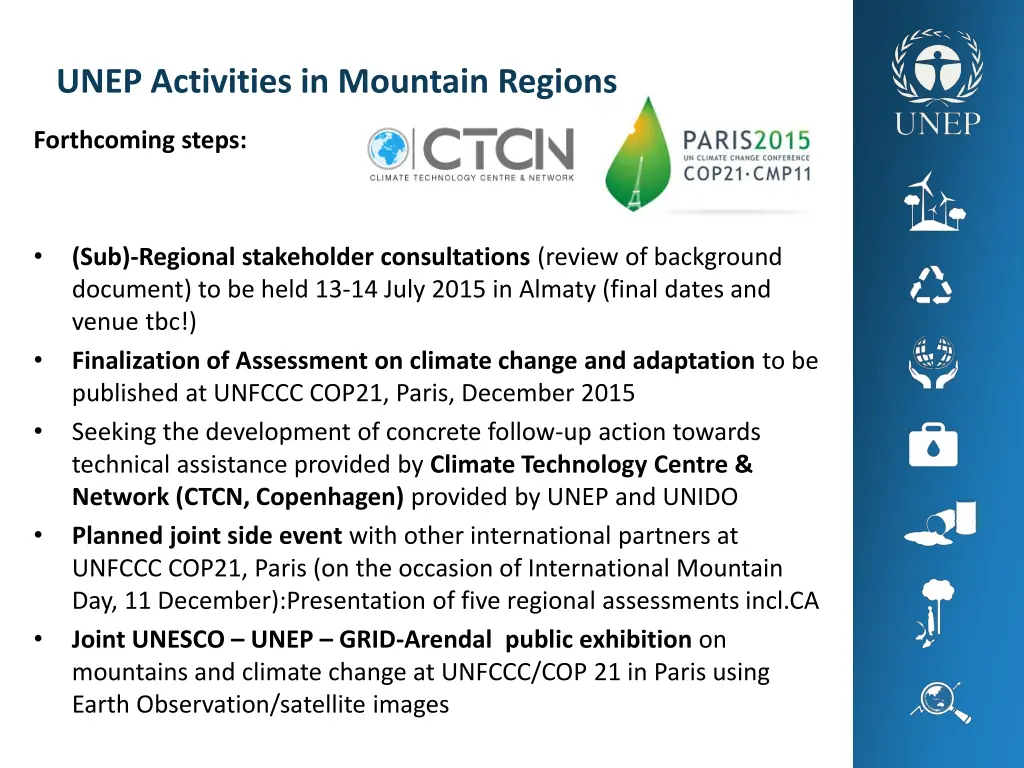 unep activities in mountain regions 2