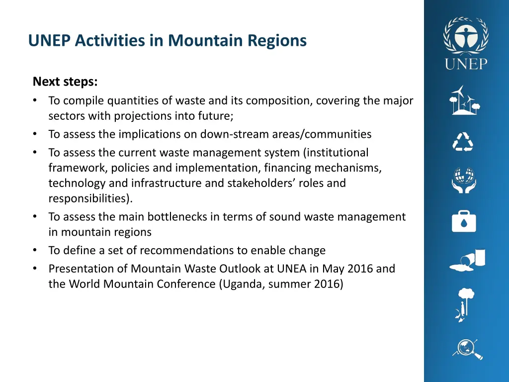 unep activities in mountain regions 5